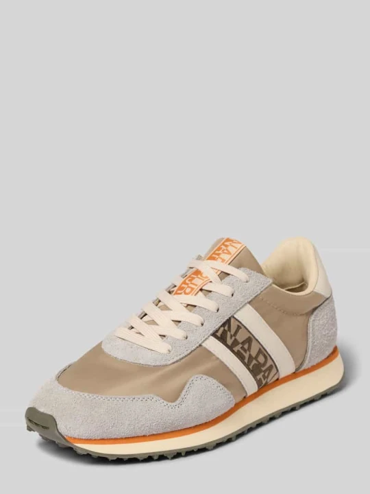 Zdjęcie produktu Sneakersy z mieszanki skóry i tkaniny model 'SHARD' Napapijri Jasnoszary