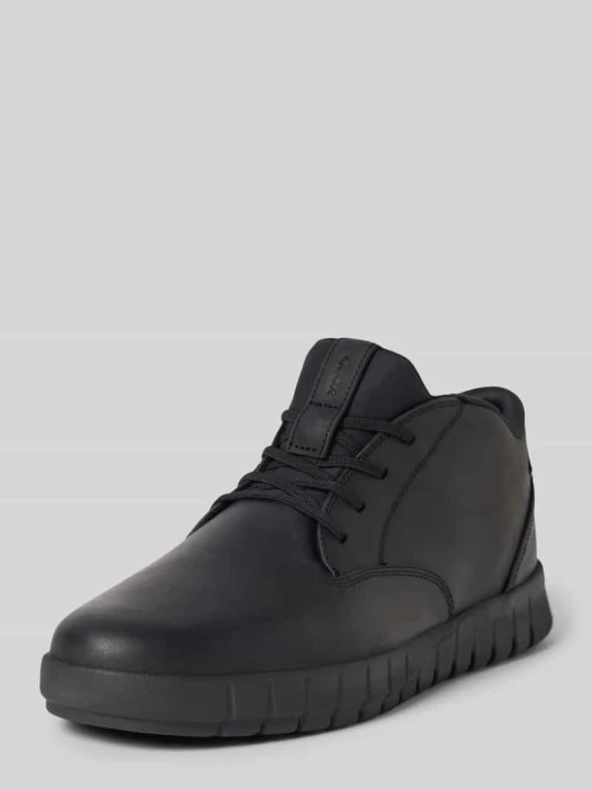 Zdjęcie produktu Sneakersy z mieszanki skóry model 'FLEXTRIDE' Geox Czarny