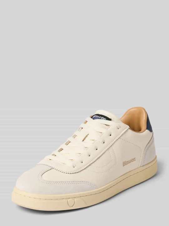 Zdjęcie produktu Sneakersy z mieszanki skóry model 'Lowell' Blauer Usa Biały