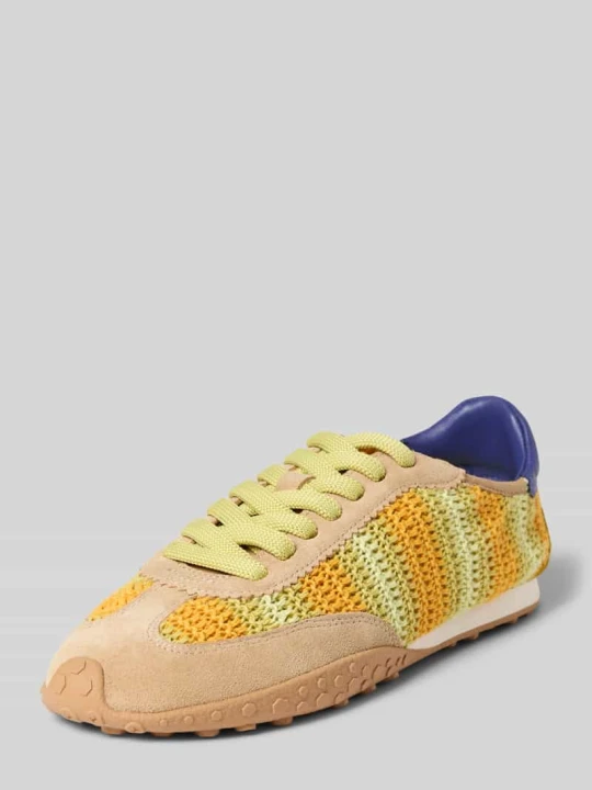 Zdjęcie produktu Sneakersy z mieszanki skóry z detalem wykonanym na szydełku model 'Bridge' HOFF Żółty