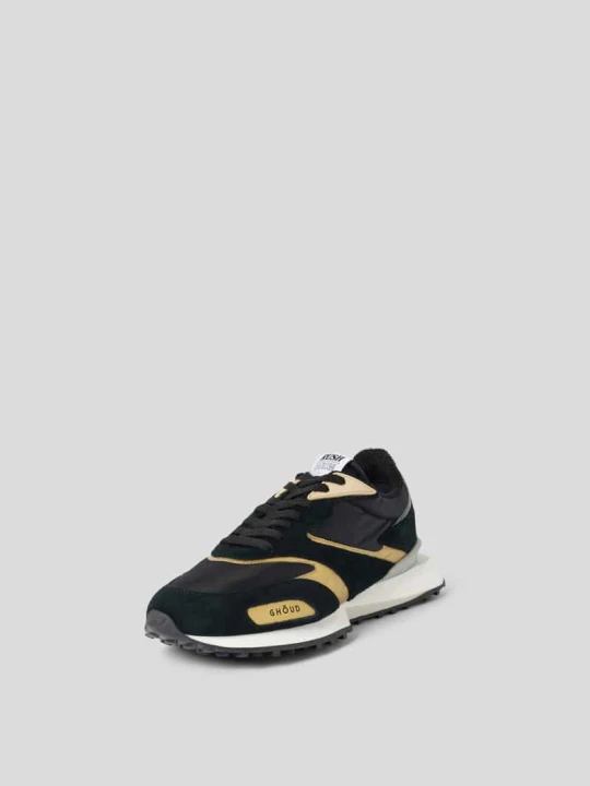 Zdjęcie produktu Sneakersy z mieszanki skóry z detalem z logo Ghoud Czarny