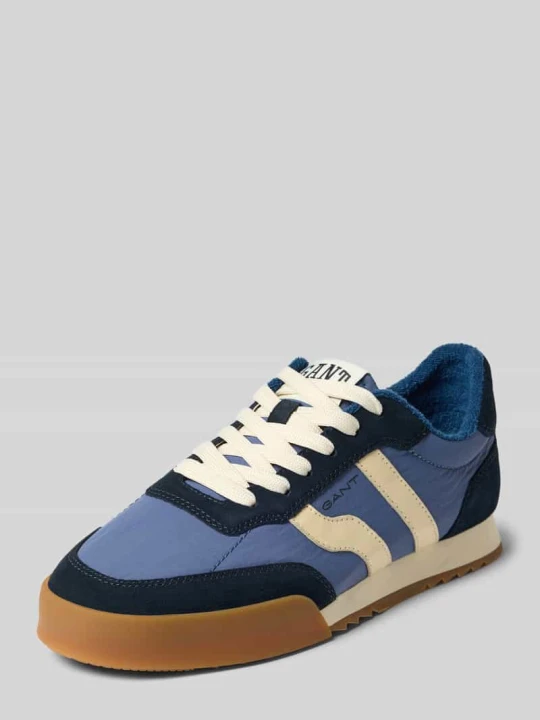 Zdjęcie produktu Sneakersy z mieszanki skóry z detalem z logo model 'Baylle' Gant Granatowy