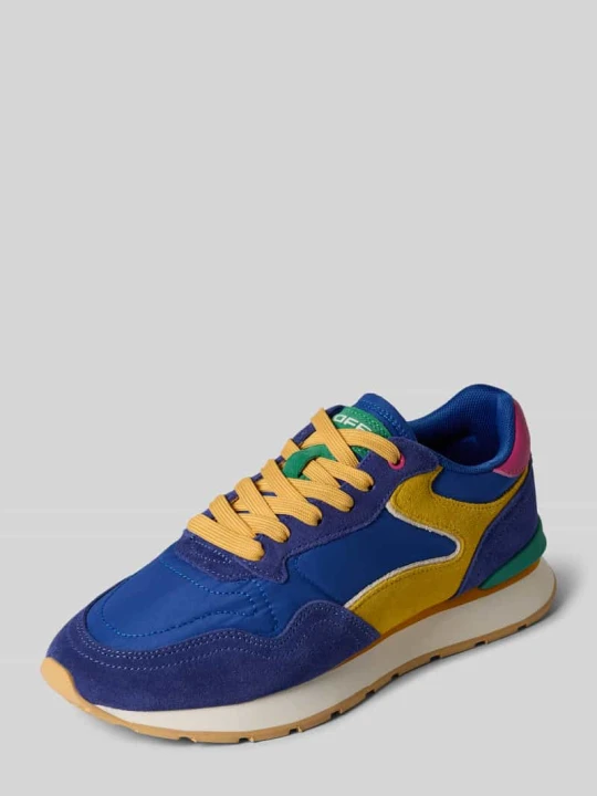 Zdjęcie produktu Sneakersy z mieszanki skóry z detalem z logo model 'City' HOFF Królewski niebieski