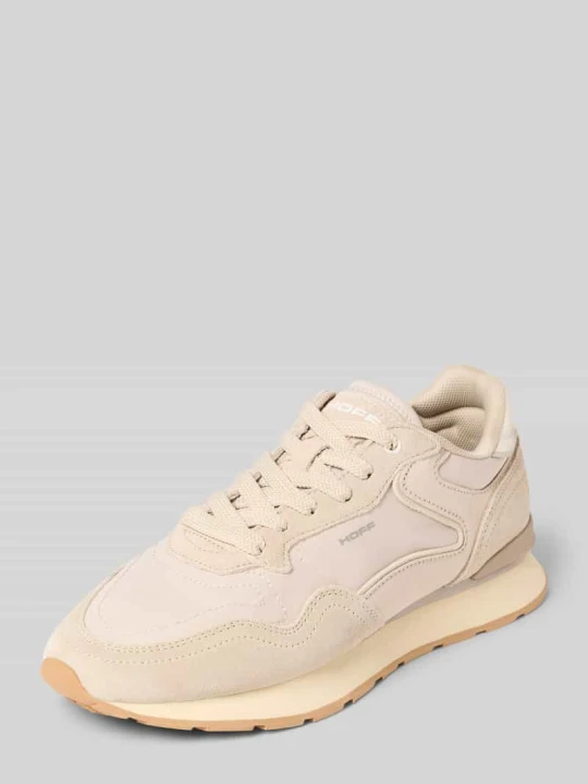 Zdjęcie produktu Sneakersy z mieszanki skóry z detalem z logo model 'City' HOFF Piaskowy