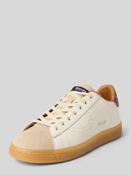 Zdjęcie produktu Sneakersy z Mieszanka skóry z Detal z logo Model 'Lowell' Blauer Usa Beżowy