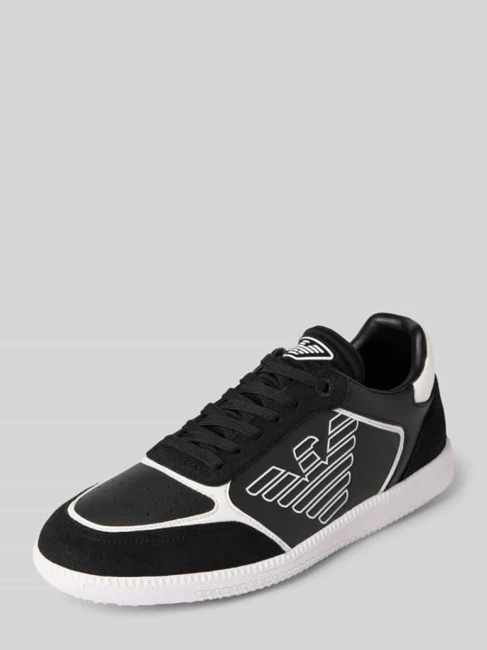 Zdjęcie produktu Sneakersy z nadrukami z logo model ‘EW HERITAGE EAGL’ EA7 Emporio Armani Czarny