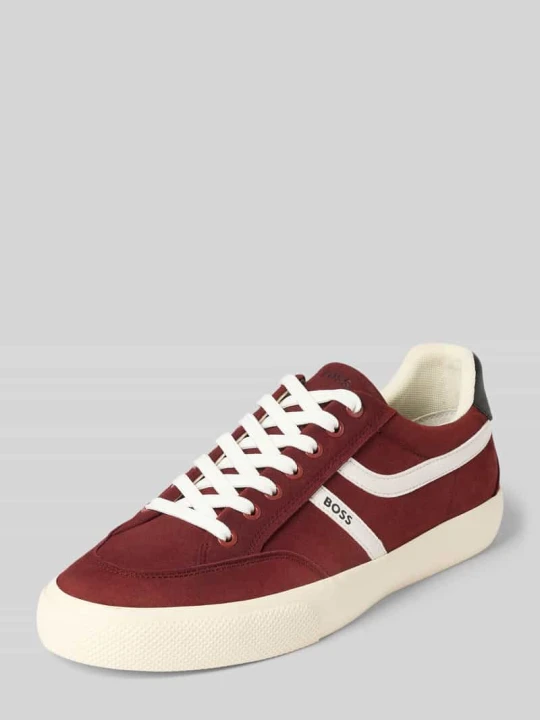 Zdjęcie produktu Sneakersy z nadrukiem z logo model 'AIDEN_TENN' Boss Bordowy