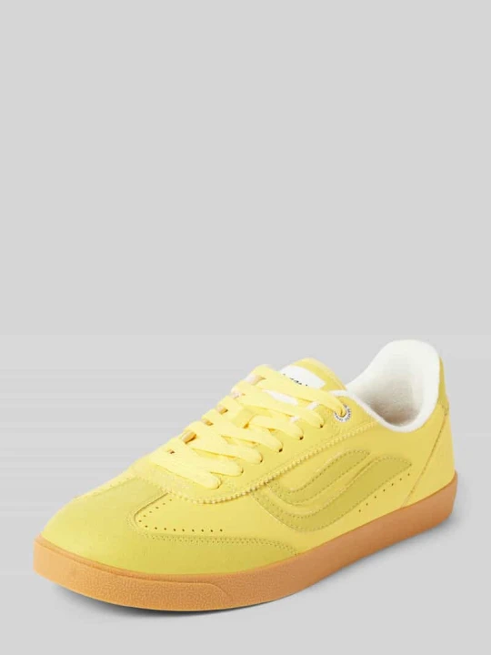 Zdjęcie produktu Sneakersy z nadrukiem z logo Model 'G-VOLLEY ONE COLOR WORLD' Genesis Żółty