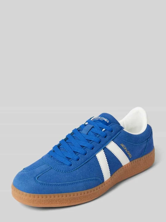 Zdjęcie produktu Sneakersy z nadrukiem z logo model ‘KIRK’ Jack&Jones Królewski niebieski