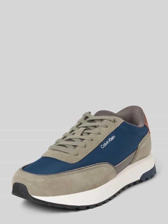 Zdjęcie produktu Sneakersy z nadrukiem z logo model ‘Reprieve’ Calvin Klein Oliwkowy