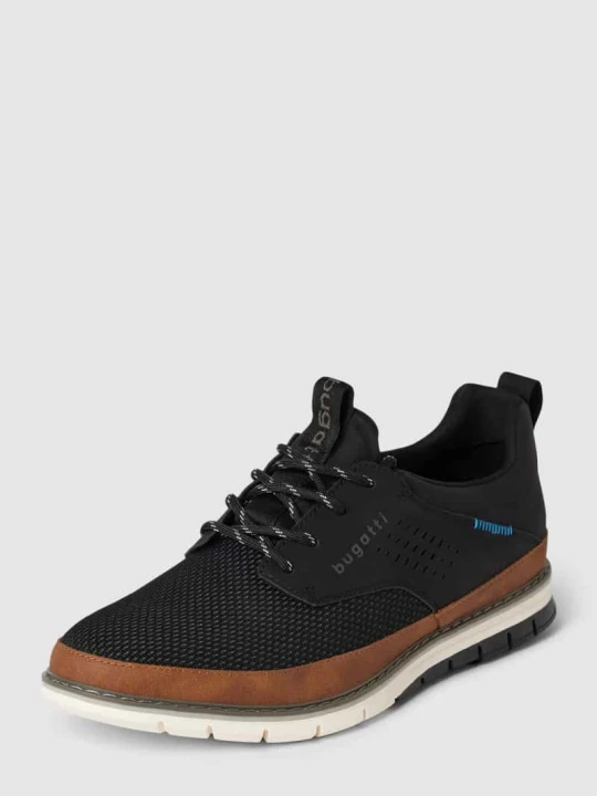 Zdjęcie produktu Sneakersy z nadrukiem z logo model ‘Sandman’ Bugatti Czarny