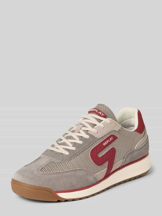 Zdjęcie produktu Sneakersy z nadrukiem z logo Model 'YARD TONAL' Replay Średnioszary