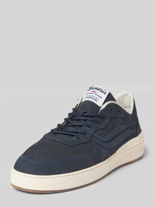 Zdjęcie produktu Sneakersy z naszywką z logo model 'Soley Porto Nubuck' Genesis Granatowy