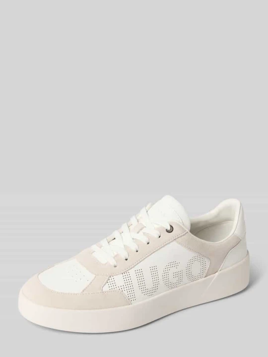 Zdjęcie produktu Sneakersy z naturalna skóra obszycie model 'Lyde_tenn_sdpu' Hugo Biały