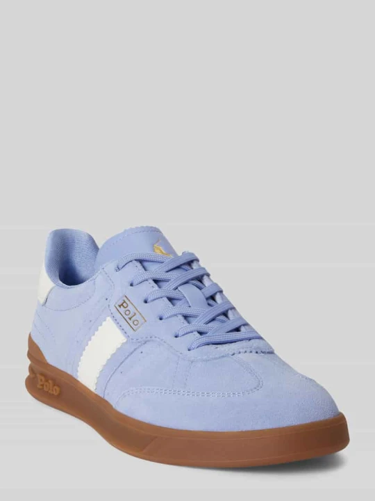 Zdjęcie produktu Sneakersy z naturalnej skóry bydlęcej model 'AERA' Polo Ralph Lauren Jasnoniebieski