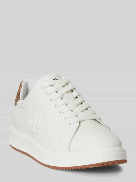 Zdjęcie produktu Sneakersy z naturalnej skóry bydlęcej model 'AINSLEY' Lauren Ralph Lauren Biały