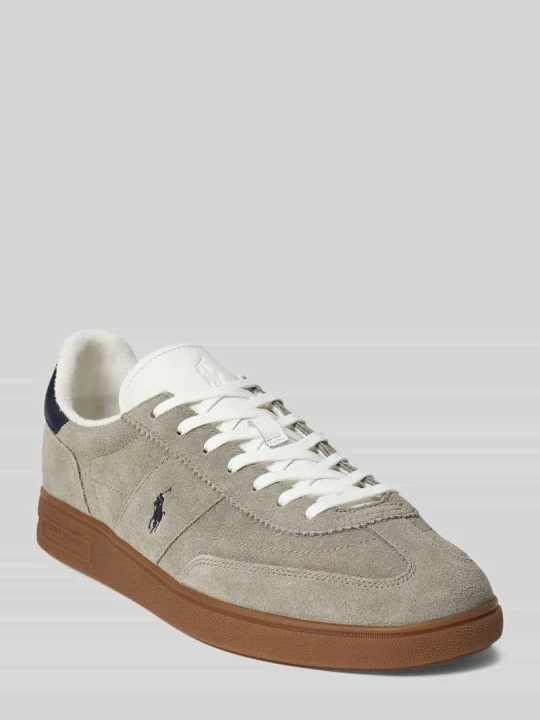 Zdjęcie produktu Sneakersy z naturalnej skóry bydlęcej model 'BEDFORD' Polo Ralph Lauren Jasnoszary