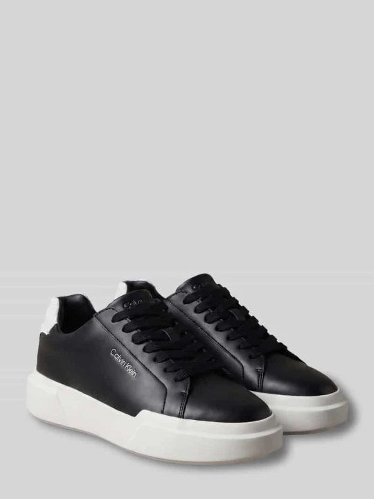 Zdjęcie produktu Sneakersy z naturalnej skóry bydlęcej model 'CHUNKY CUPS' Calvin Klein Czarny