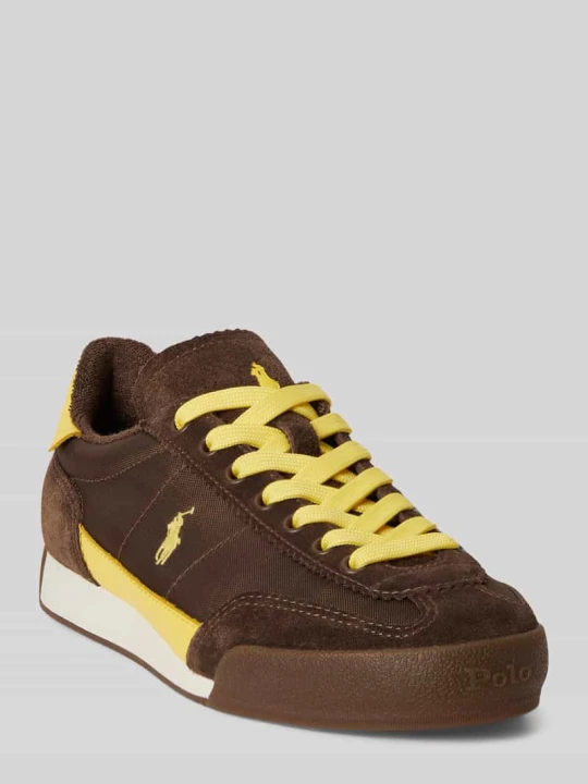 Zdjęcie produktu Sneakersy z naturalnej skóry bydlęcej model 'HESTER' Polo Ralph Lauren Ciemnobrązowy