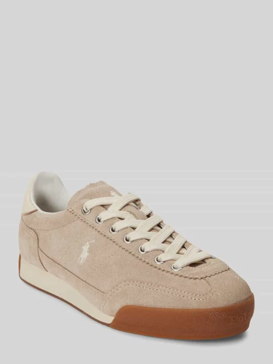 Zdjęcie produktu Sneakersy z naturalnej skóry bydlęcej Polo Ralph Lauren Jasnoszary