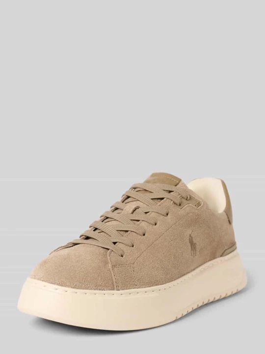 Zdjęcie produktu Sneakersy z naturalnej skóry bydlęcej Polo Ralph Lauren Ziemisty brązowy