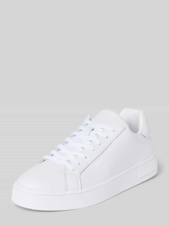 Zdjęcie produktu Sneakersy z naturalnej skóry model 'Action' Armani Exchange Biały