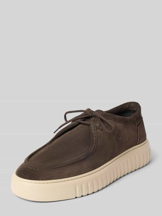Zdjęcie produktu Sneakersy z naturalnej skóry model 'Austin' Antony Morato Ciemnobrązowy