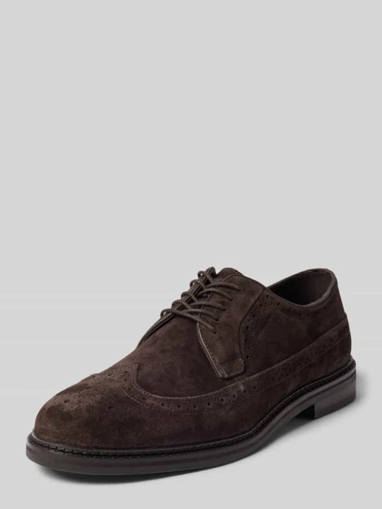 Zdjęcie produktu sneakersy z naturalnej skóry model 'Bidford' Gant Ciemnobrązowy
