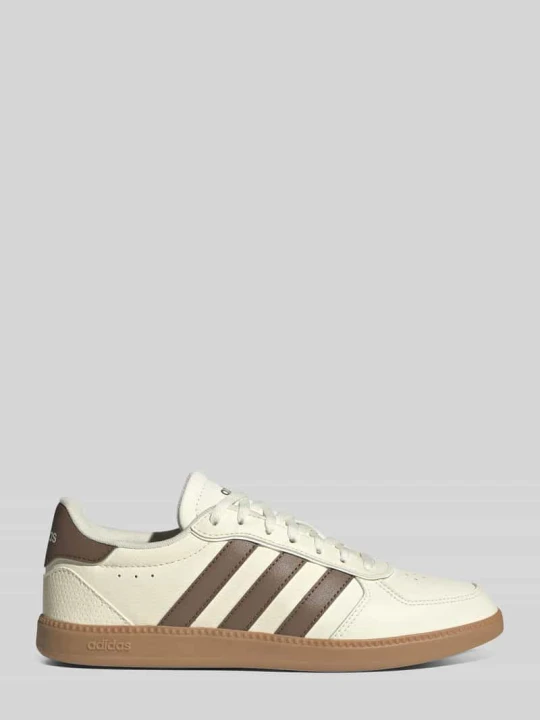 Zdjęcie produktu Sneakersy z mieszanki skóry model 'BREAKNET SLEEK' Adidas Écru