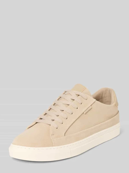 Zdjęcie produktu Sneakersy z naturalnej skóry model 'Cupsole' PS Poelman Piaskowy