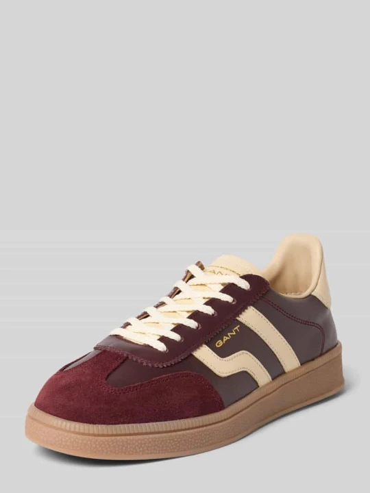 Zdjęcie produktu Sneakersy z naturalnej skóry model 'Cuzima' Gant Bordowy
