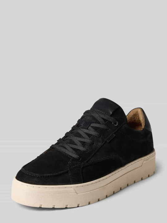 Zdjęcie produktu Sneakersy z naturalnej skóry model "IVAR-22" PS Poelman Czarny
