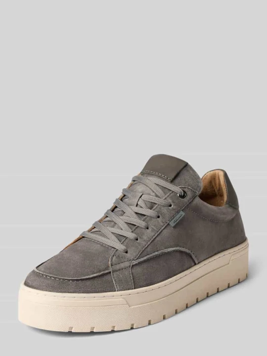 Zdjęcie produktu Sneakersy z naturalnej skóry model "IVAR-22" PS Poelman Średnioszary