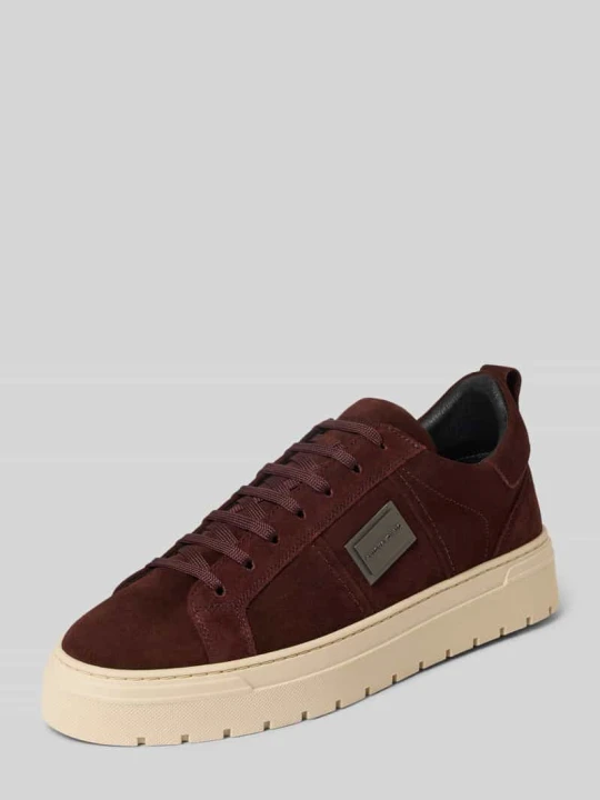 Zdjęcie produktu Sneakersy z naturalnej skóry model 'Moose' Antony Morato Bordowy