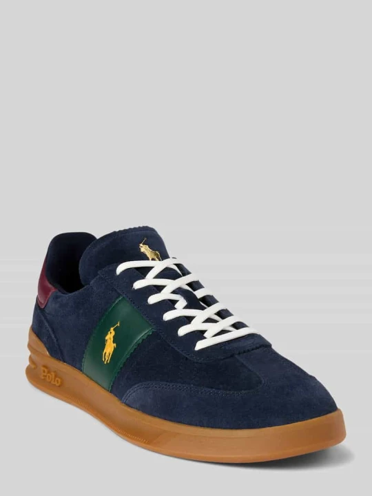 Zdjęcie produktu Sneakersy z naturalnej skóry Polo Ralph Lauren Granatowy