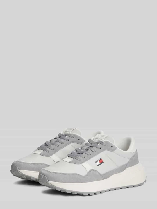 Zdjęcie produktu Sneakersy z naturalnej skóry Tommy Jeans Jasnoszary