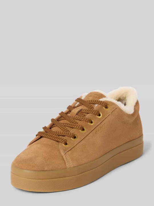 Zdjęcie produktu Sneakersy z naturalnej skóry welurowej bydlęcej model 'Avona' Gant Koniakowy
