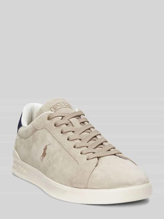 Zdjęcie produktu Sneakersy z naturalnej skóry welurowej Polo Ralph Lauren Beżowy