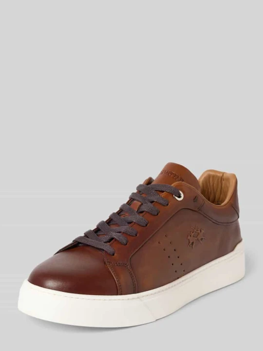 Zdjęcie produktu Sneakersy z naturalnej skóry z detal z logo La Martina Koniakowy