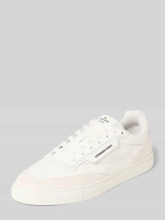 Zdjęcie produktu Sneakersy z naturalnej skóry z detalem z logo Copenhagen Biały