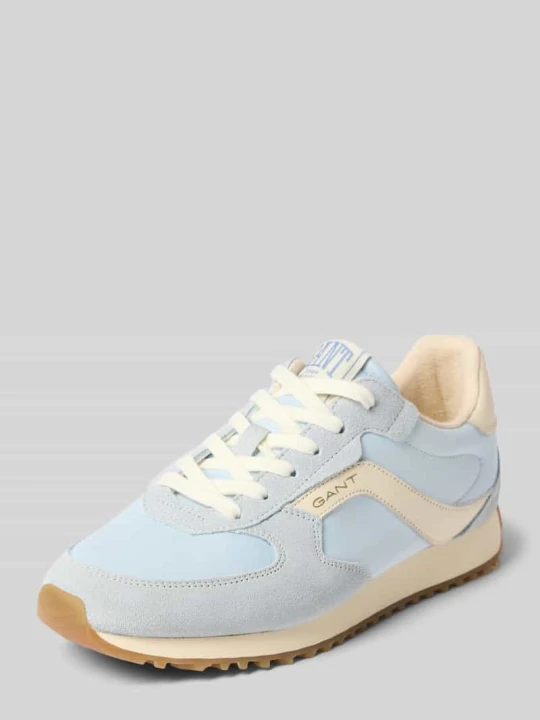 Zdjęcie produktu Sneakersy z naturalnej skóry z detalem z logo model 'Beja' Gant Jasnoniebieski