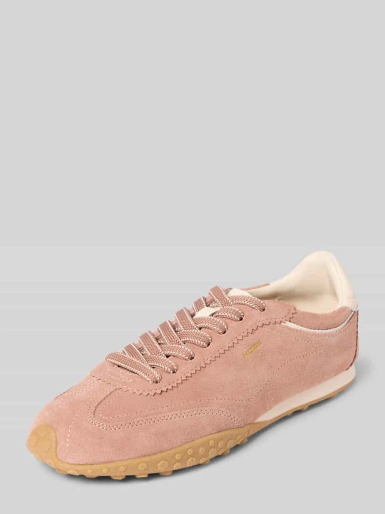 Zdjęcie produktu Sneakersy z naturalnej skóry z detalem z logo model 'Bridge' HOFF Średniobrązowy