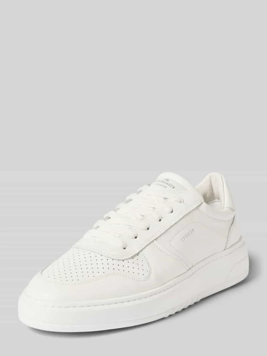 Zdjęcie produktu Sneakersy z naturalnej skóry z nadrukiem z logo Copenhagen Biały