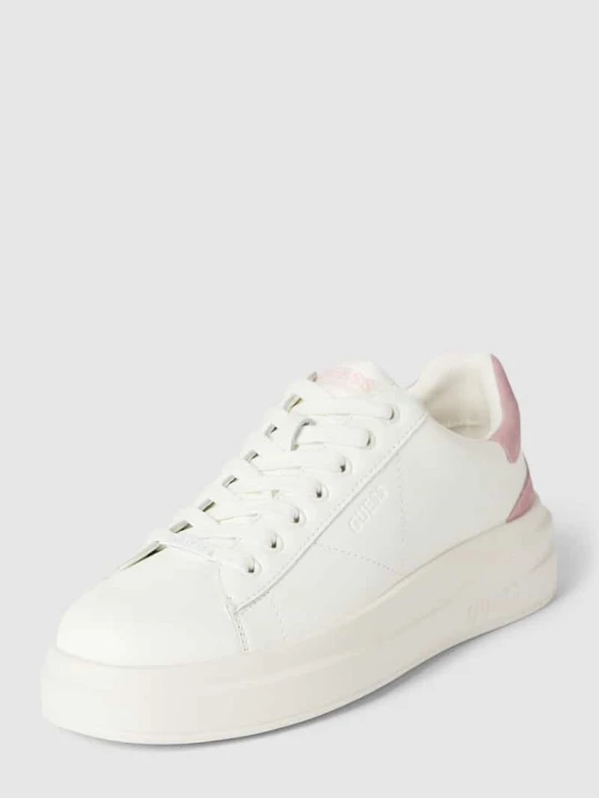 Zdjęcie produktu Sneakersy z obszyciem w kontrastowym kolorze model ‘ELBINA’ Guess