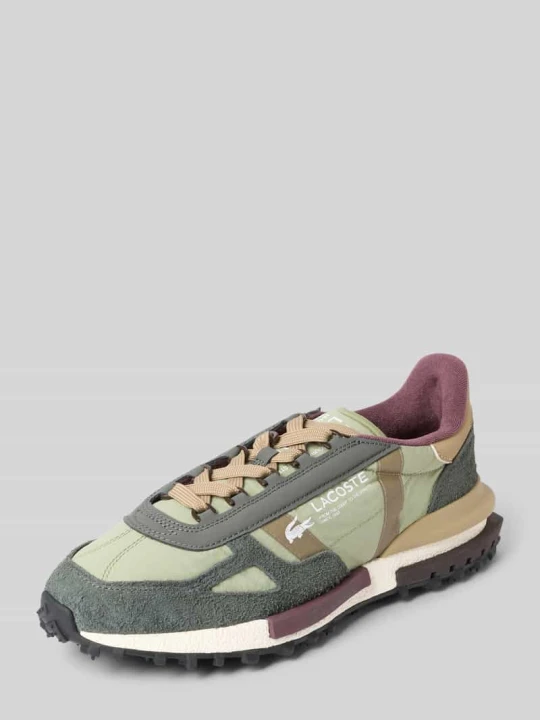 Zdjęcie produktu Sneakersy z obszyciem z naturalnej skóry model 'Elite Active' Lacoste Khaki