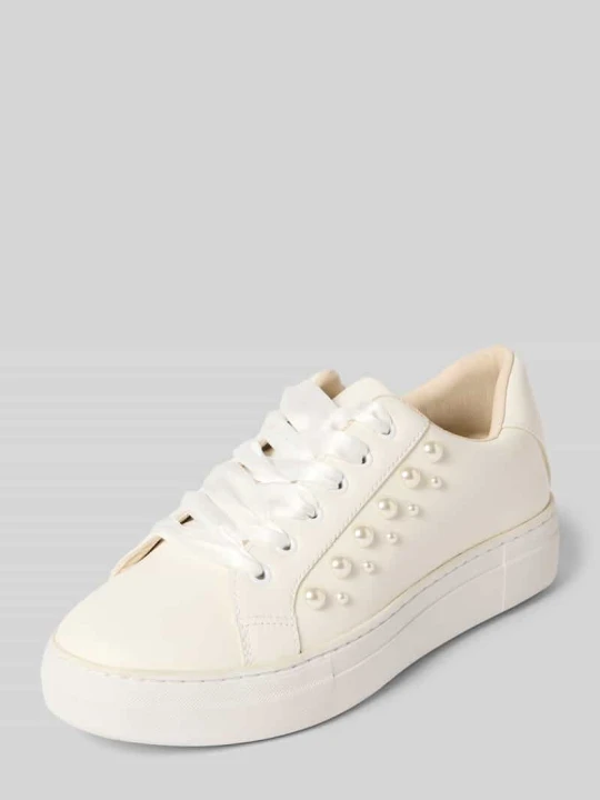 Zdjęcie produktu Sneakersy z perłami model 'Aphaea Pearl' Rainbow Club Złamany biały