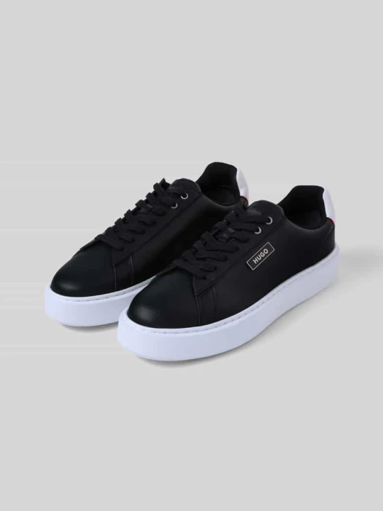 Zdjęcie produktu Sneakersy z detal z logo model 'Relston' Hugo Czarny