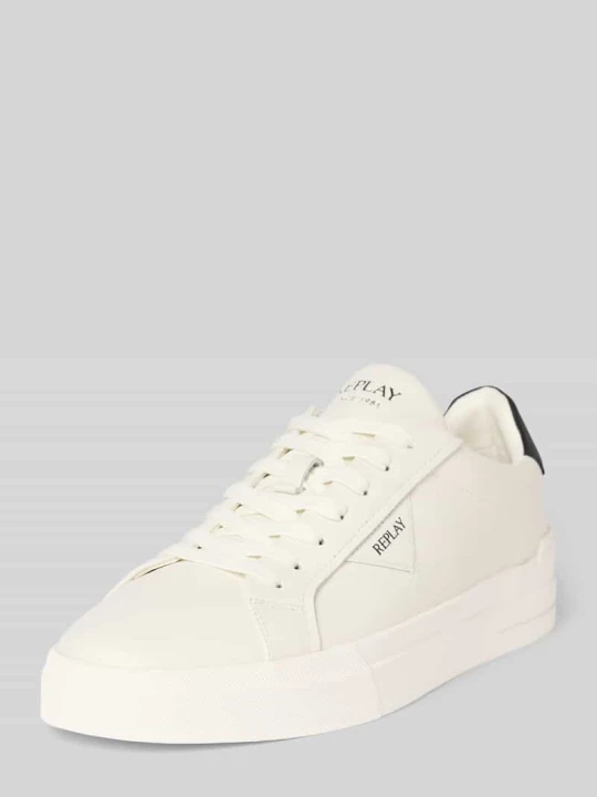Zdjęcie produktu Sneakersy z powlekanej Skóry z Detale z logo model „EVAN” Replay Biały
