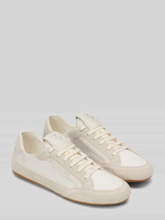Zdjęcie produktu Sneakersy z prawdziwej skóry Marc O'Polo Złamany biały