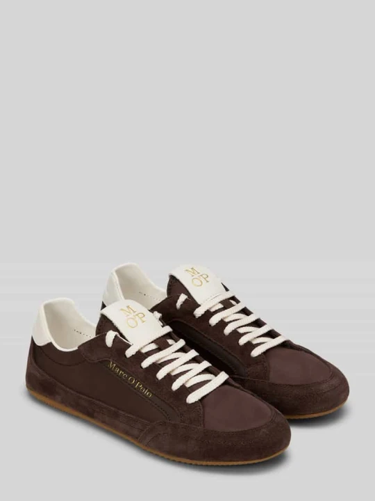 Zdjęcie produktu Sneakersy z prawdziwej skóry Marc O'Polo Ciemnobrązowy
